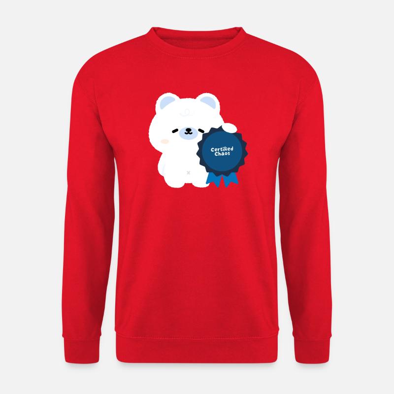 Zertifizierter Chaos-Eisbär - Unisex Pullover - Rot