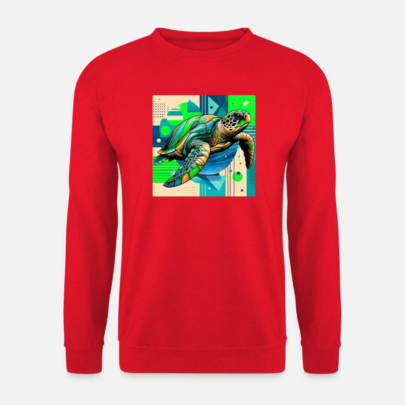 Schildkröte - Unisex Pullover - Rot