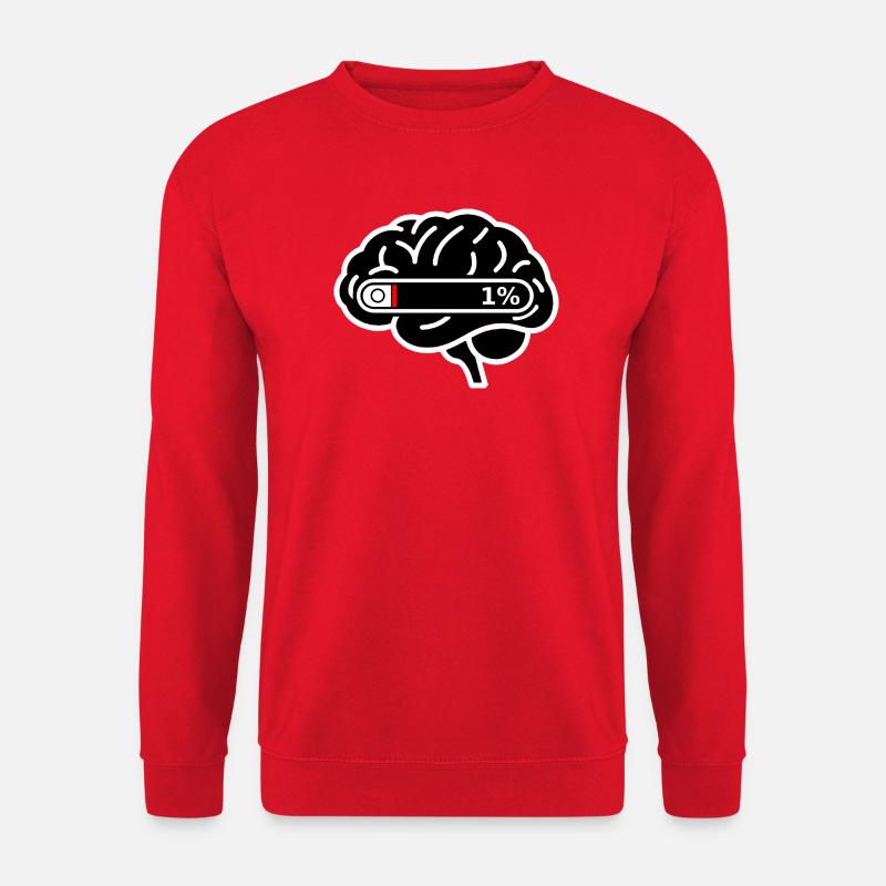 Brain_Loading_1 _Digital_Burnout - Sweat-shirt Unisexe - rouge