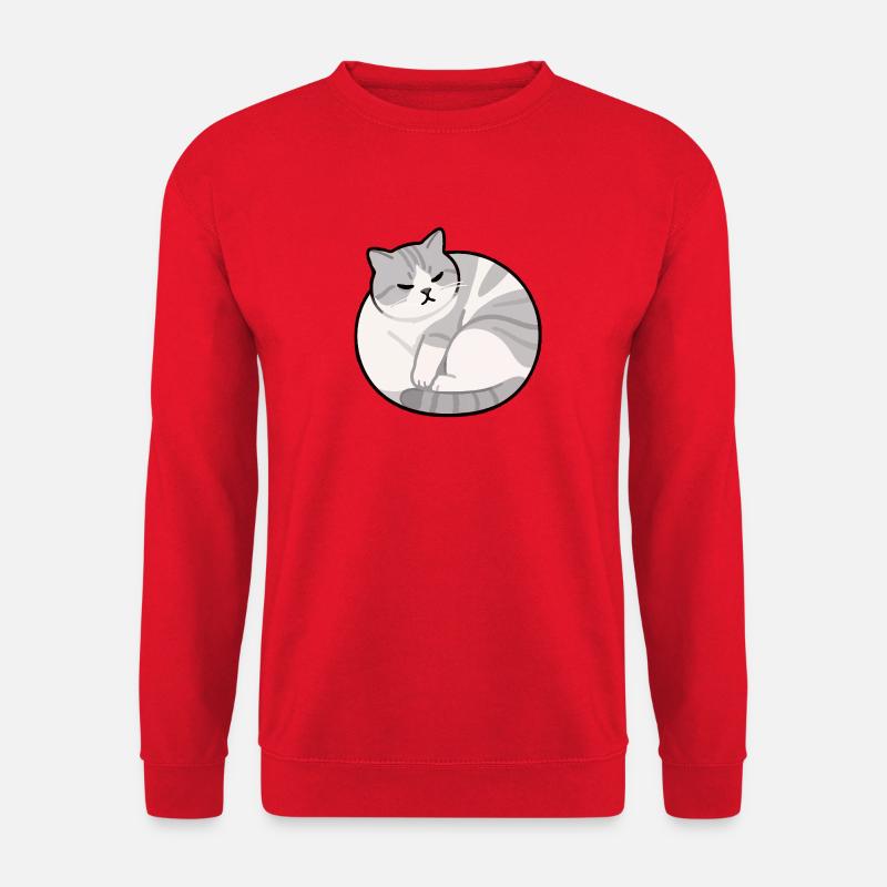Cat Relax - Unisex Pullover - Rot