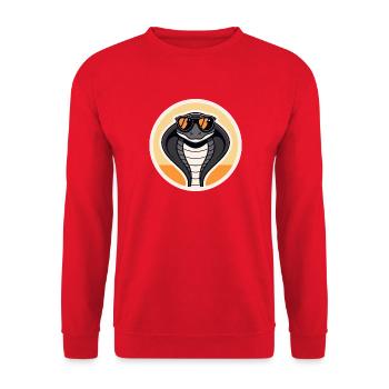Cobra Sun Retro - Unisex Pullover - Rot - Vorne - Alina (178cm) & Michal (187cm)