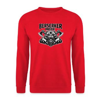 Haches à ours en mode Berserker - Sweat-shirt Unisexe - rouge - Devant - Alina (178cm) & Michal (187cm)