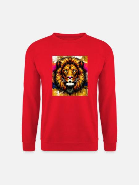 Löwe - Unisex Pullover - Rot