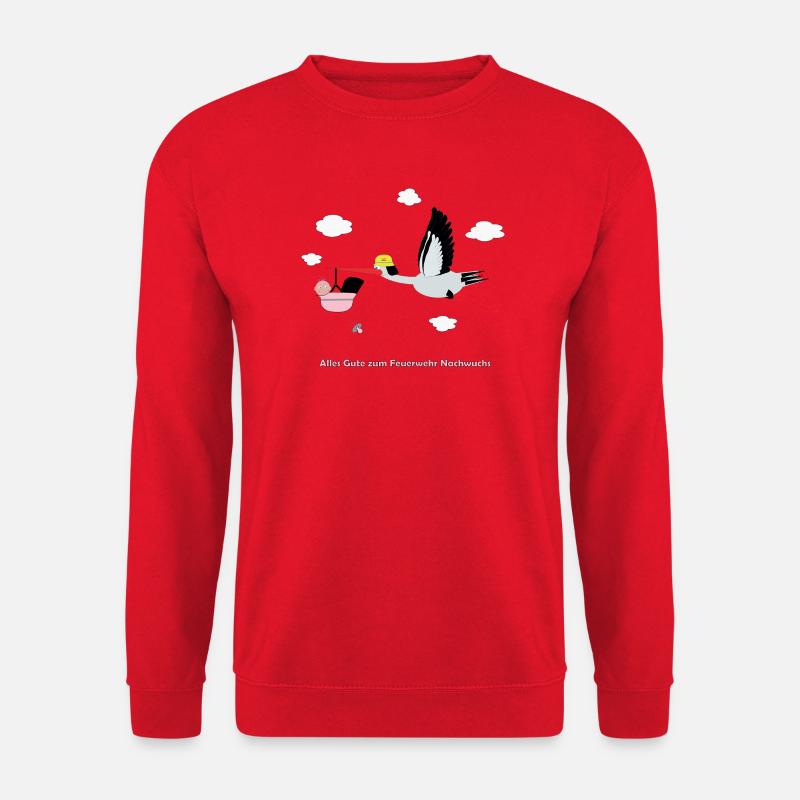 Alles Gute zum Feuerwehr Nachwuchs - Mädchen - Unisex Pullover - Rot