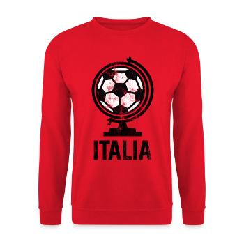 Italia Fussball - Unisex Pullover - Rot - Vorne - Alina (178cm) & Michal (187cm)
