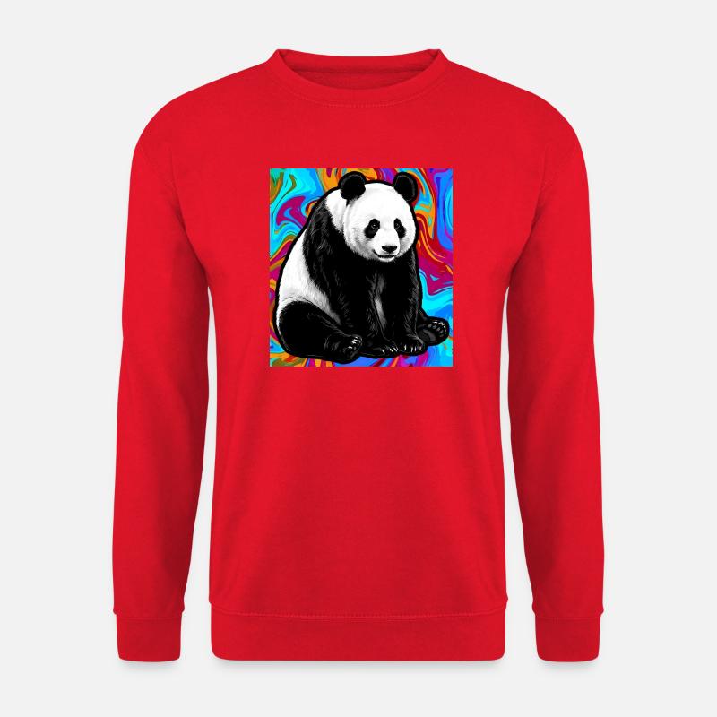 Panda - Unisex Pullover - Rot