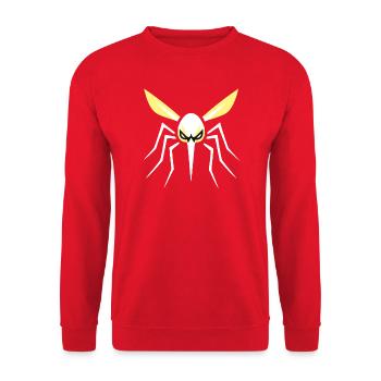 Mosquito, Mosquito, Insect, Evil - Unisex Sweatshirt - red - Front - Alina (178cm) & Michal (187cm)