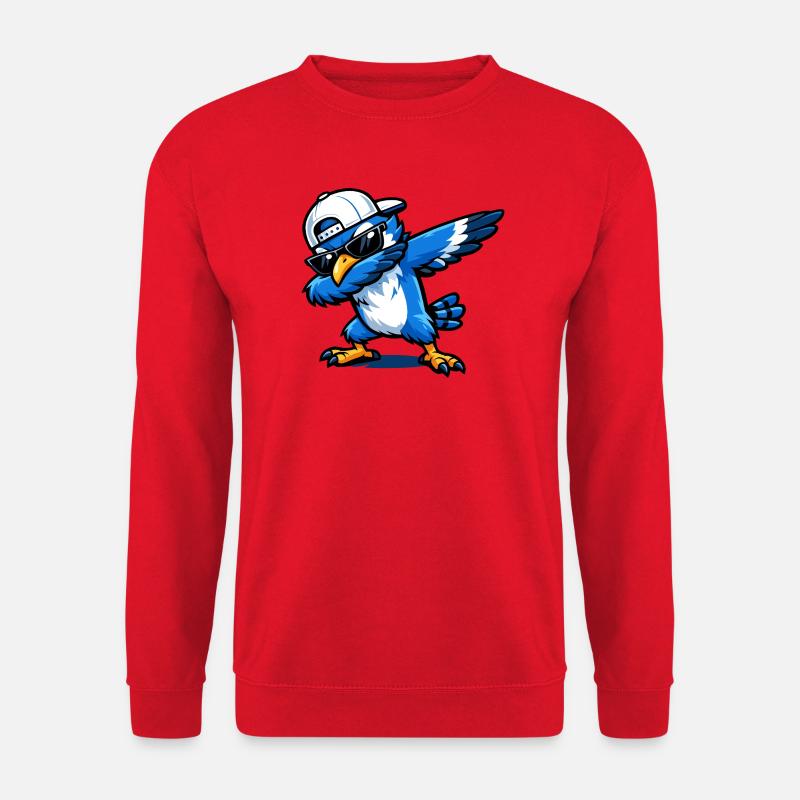 Dabbing Blue Jay - Unisex Pullover - Rot