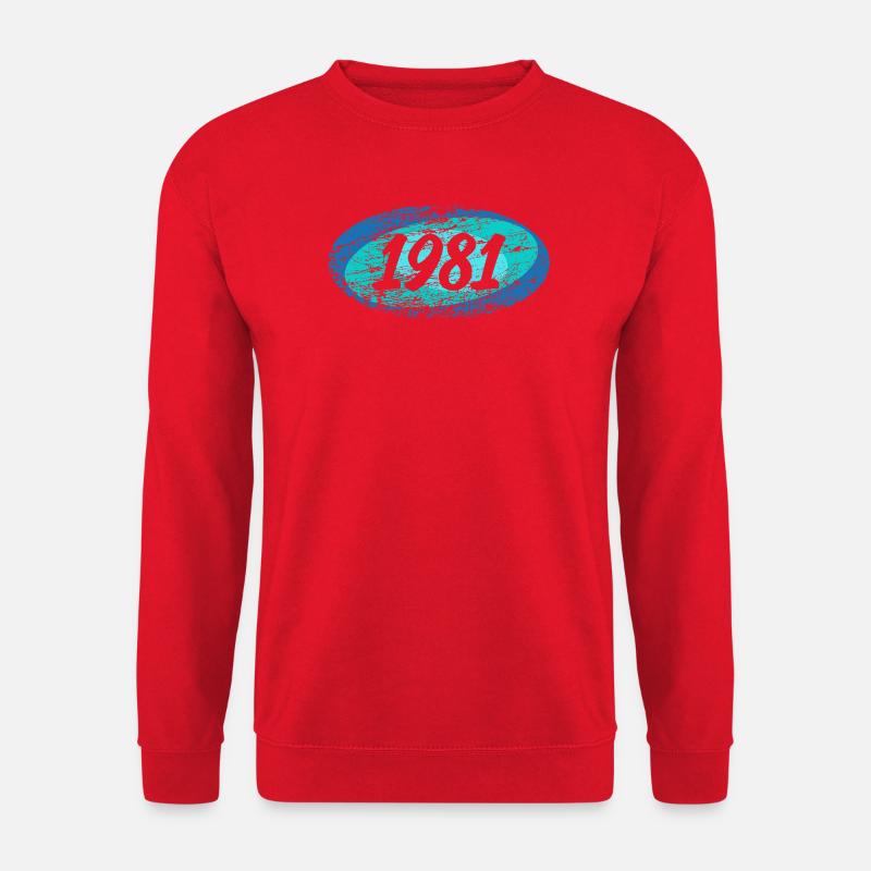 Retro 1981 - Unisex Pullover - Rot