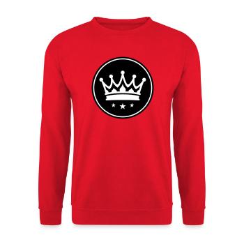 Symbole de la couronne - Sweat-shirt Unisexe - rouge - Devant - Alina (178cm) & Michal (187cm)