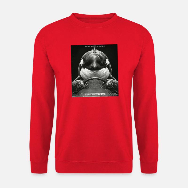 Fish Flashed - Unisex Sweatshirt - red