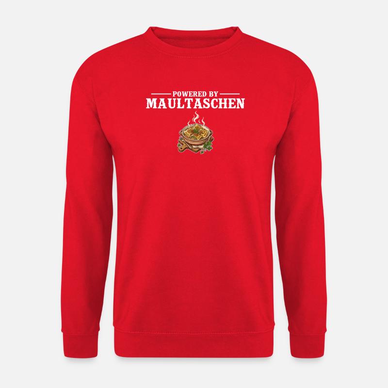Powered by Maultaschen – Schwabe Gift - Unisex Sweatshirt - red