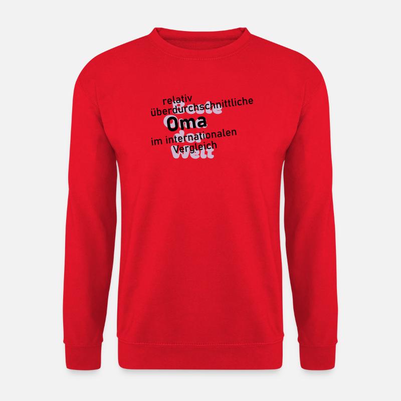 überdurchschnittliche oma - Unisex Pullover - Rot