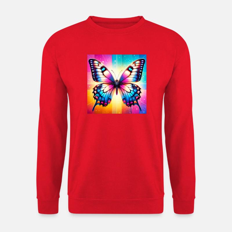 Schmetterling - Unisex Pullover - Rot