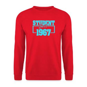 seit 1967 - Unisex Pullover - Rot - Vorne - Alina (178cm) & Michal (187cm)