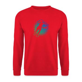 Pickleball Coach Design für pickleball player Fans - Unisex Pullover - Rot - Vorne - Alina (178cm) & Michal (187cm)