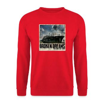 Broken Dreams Boat Art Belgique - Sweat-shirt Unisexe - rouge - Devant - Alina (178cm) & Michal (187cm)