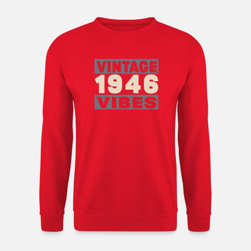Jubiläum 1946 – 80 Jahre - Unisex Pullover - Rot