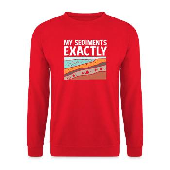 Archaeology Geology - Unisex Sweatshirt - red - Front - Alina (178cm) & Michal (187cm)