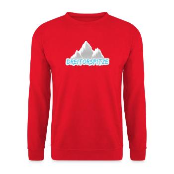 Geschenk für Dreitorspitze - Unisex Pullover - Rot - Vorne - Alina (178cm) & Michal (187cm)