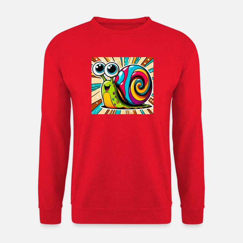 Schnecke - Unisex Pullover - Rot