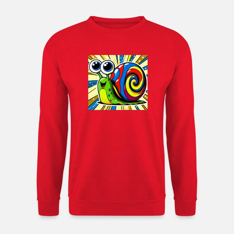 Schnecke - Unisex Pullover - Rot