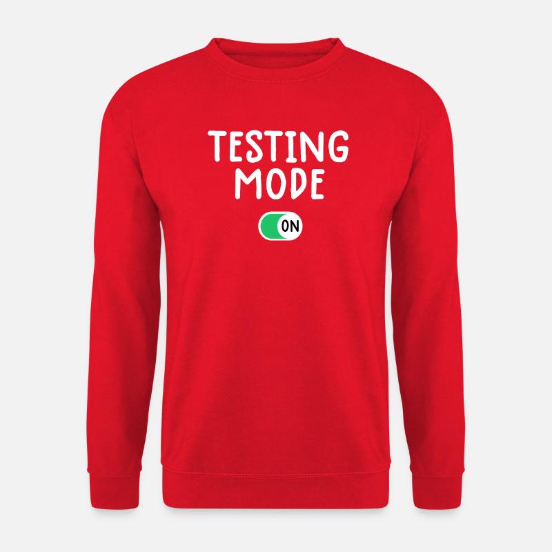 Testmodus am Grafik-Tee - Unisex Pullover - Rot