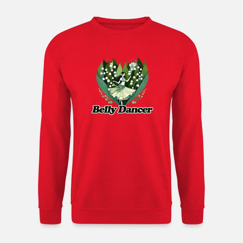 Belly Dancer in Lily Heart - Unisex Sweatshirt - red