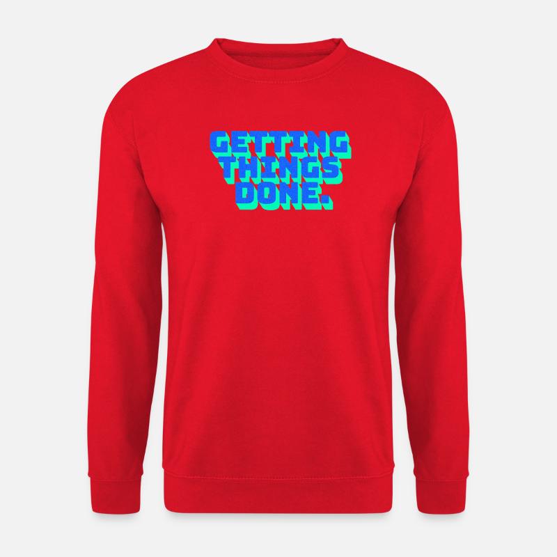 Focus Motivation Getting Things Done - Unisex Sweatshirt - red