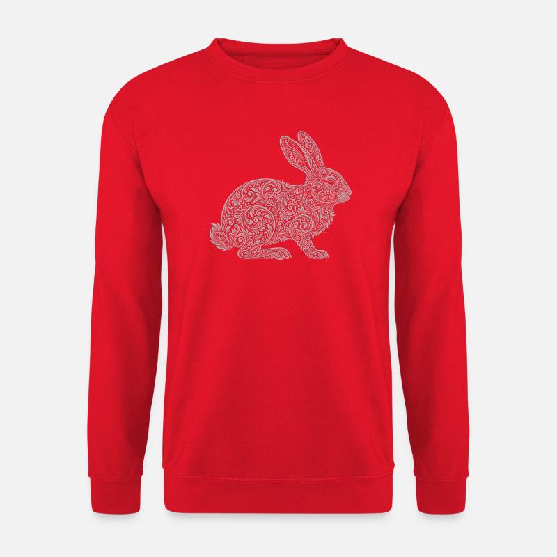 Hase - Unisex Pullover - Rot