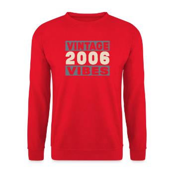Jubiläum 2006 – 20 Jahre - Unisex Pullover - Rot - Vorne - Alina (178cm) & Michal (187cm)