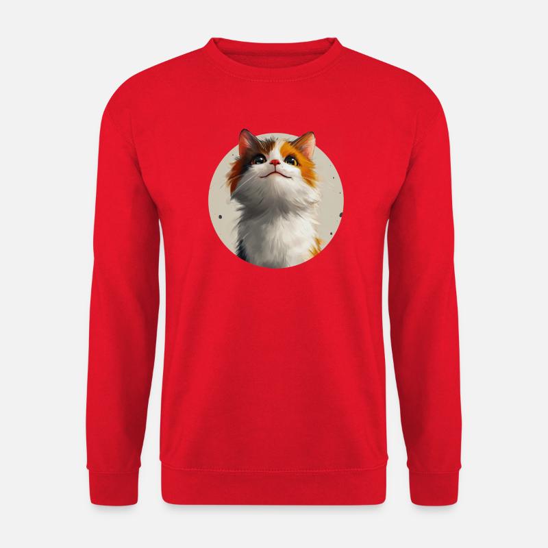 Chat mignon - Sweat-shirt Unisexe - rouge