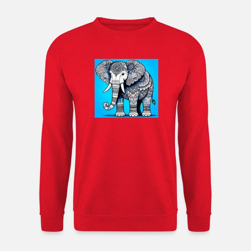 Elefant - Unisex Pullover - Rot