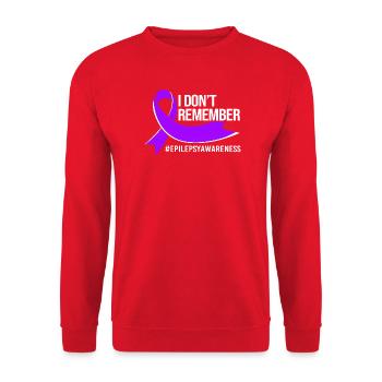 Epilepsy - Unisex Sweatshirt - red - Front - Alina (178cm) & Michal (187cm)