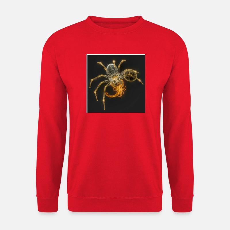 Neon Arachnide Design - Unisex Pullover - Rot