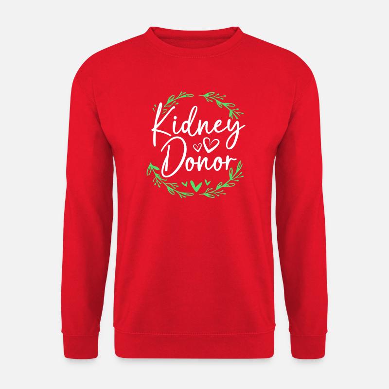 Organspende Transplantation Nierenspender - Unisex Pullover - Rot