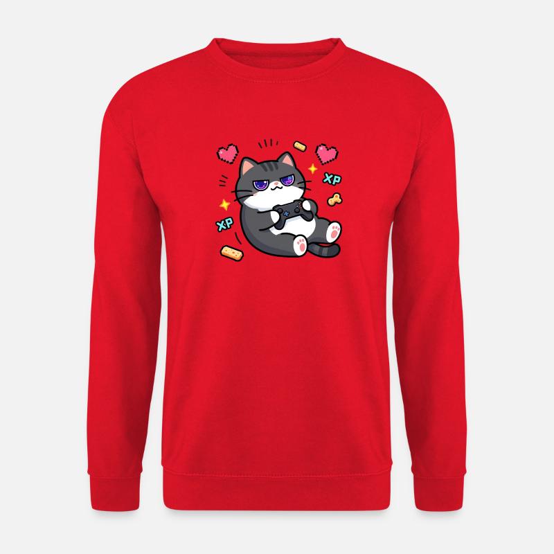 Chat Gamer Konsole Retro - Unisex Pullover - Rot
