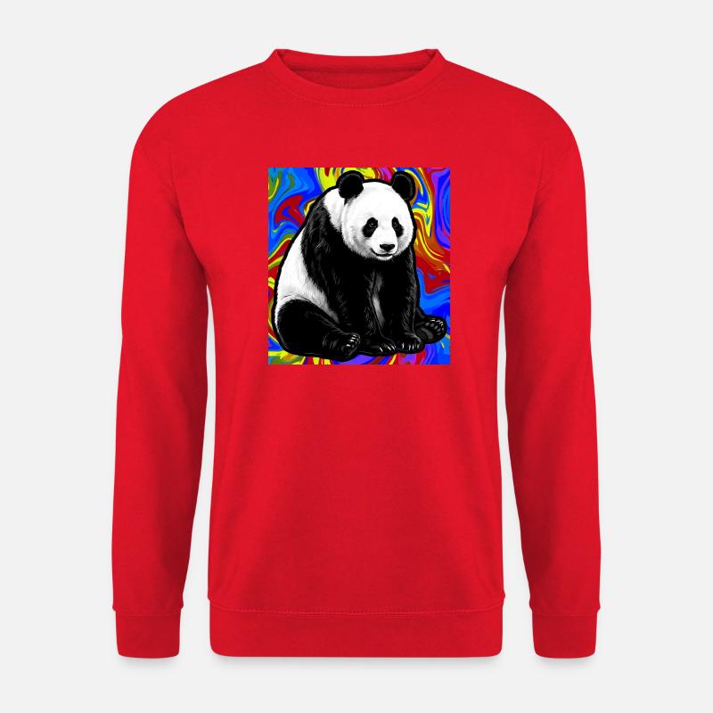 Panda - Unisex Pullover - Rot