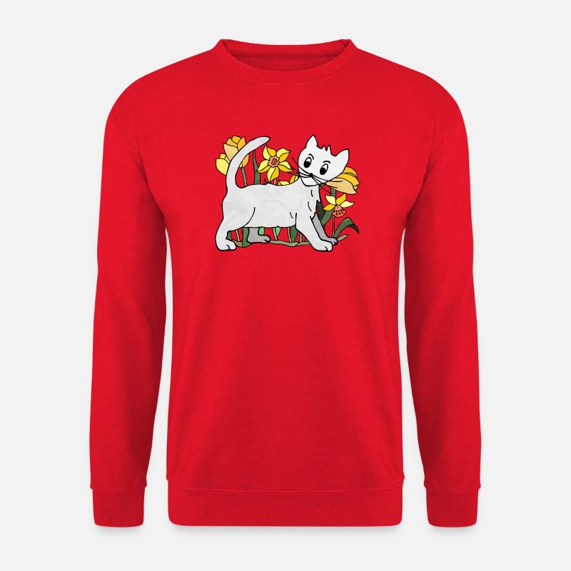 Katze - Unisex Pullover - Rot