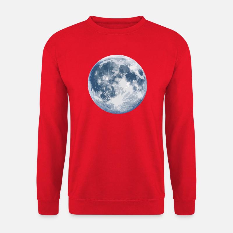 Mondlicht-Silhouette - Unisex Pullover - Rot