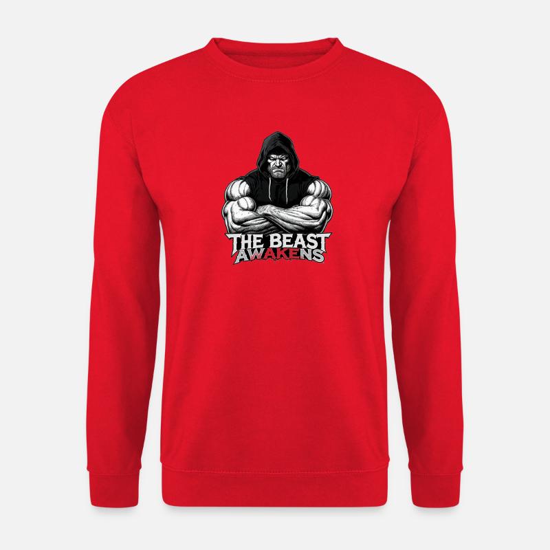 Beast erwacht mit Kapuzenkraft - Unisex Pullover - Rot