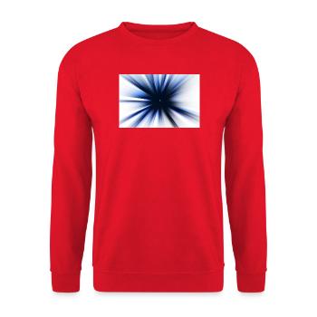 Fun Motif - Blue Ray Effect – Radial Burst - Unisex Sweatshirt - red - Front - Alina (178cm) & Michal (187cm)