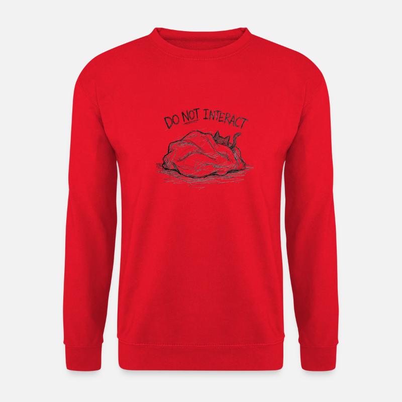 Do Not Interact – Sketch - Unisex Sweatshirt - red