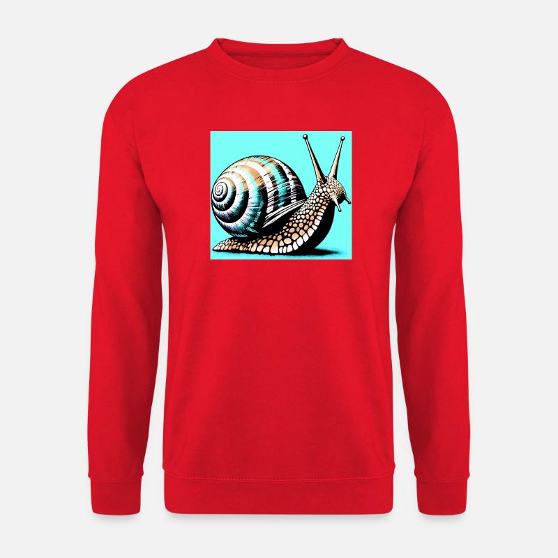 Snail - Unisex Sweatshirt - red