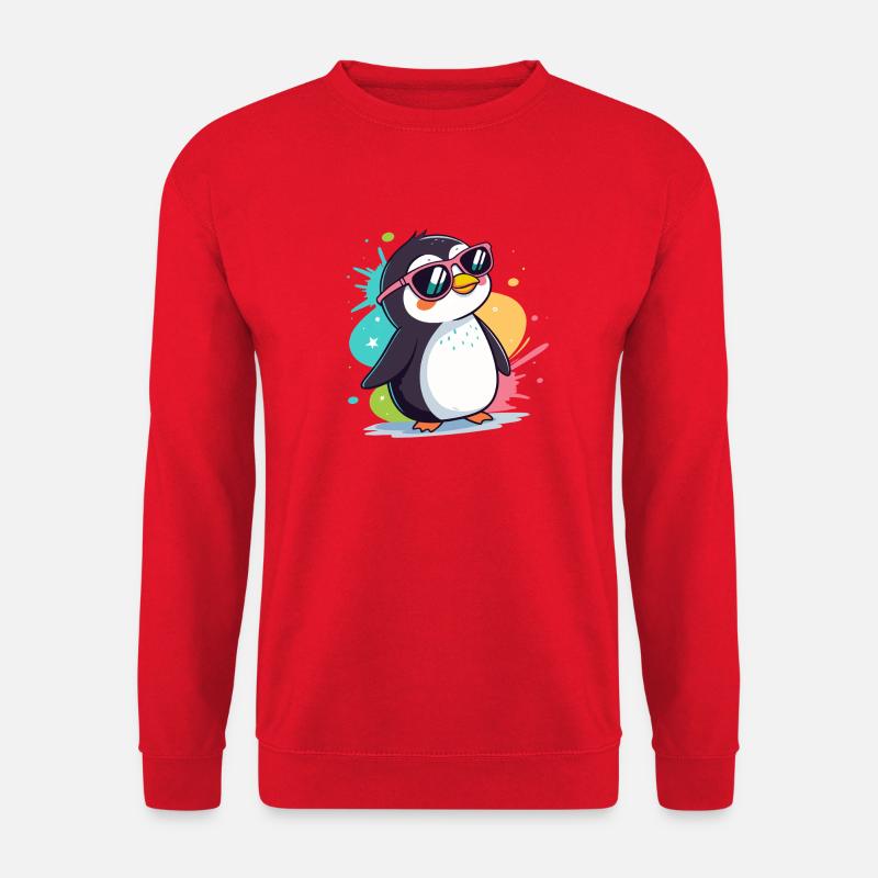 Pinguin Cool Pop Roseglasses - Unisex Pullover - Rot