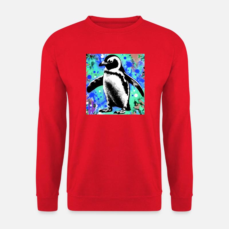 Pinguin - Unisex Pullover - Rot