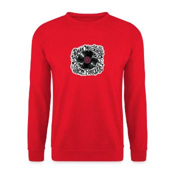 Dark Melodies Spin Forever - Unisex Sweatshirt - red - Front - Alina (178cm) & Michal (187cm)