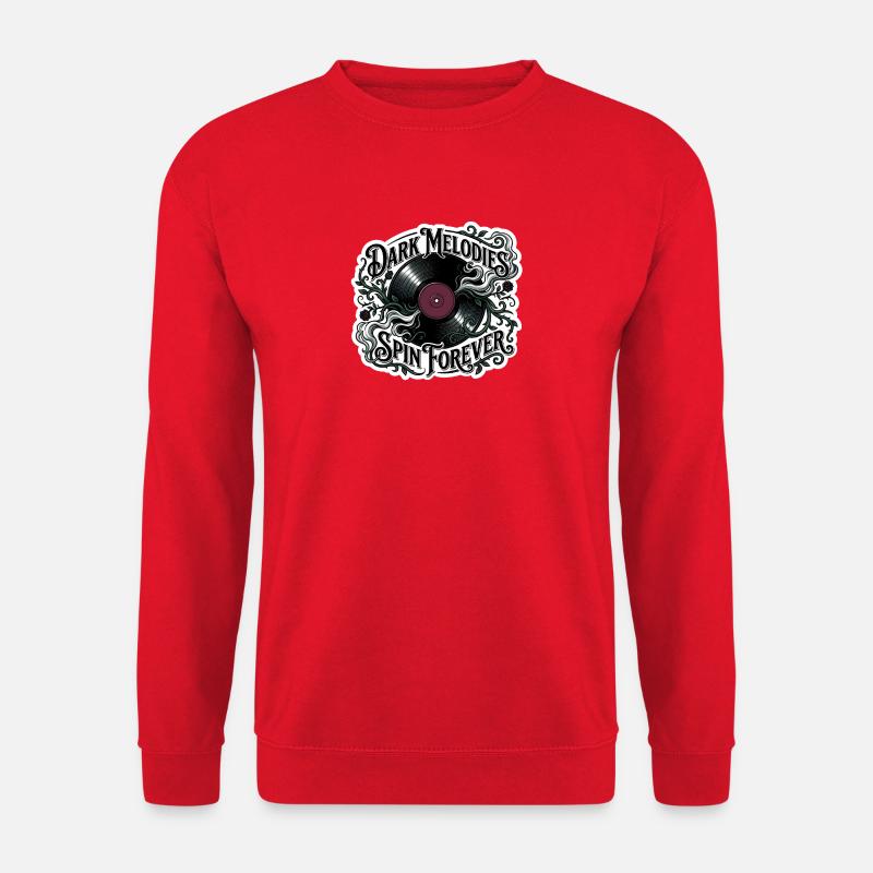 Dunkle Melodien drehen sich ewig - Unisex Pullover - Rot