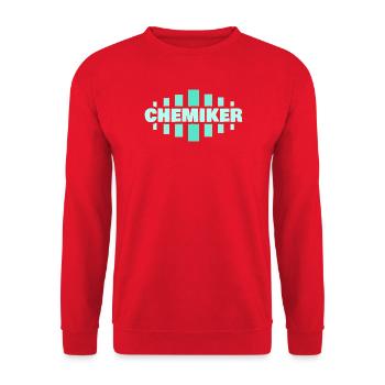 Job Chemiker - Unisex Pullover - Rot - Vorne - Alina (178cm) & Michal (187cm)