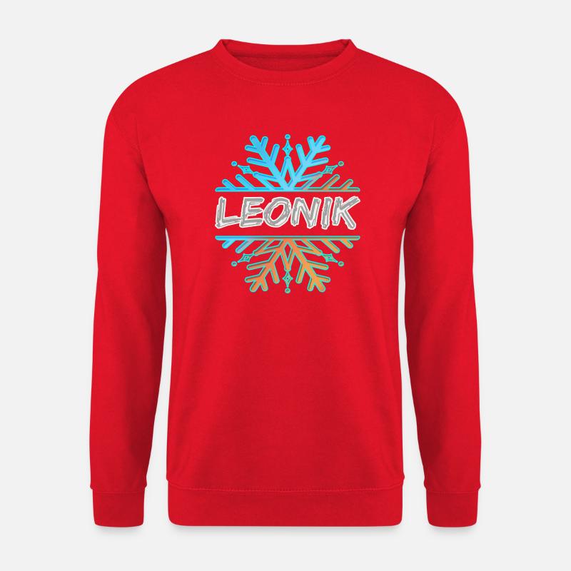 Geschenk für Leonik - Unisex Pullover - Rot